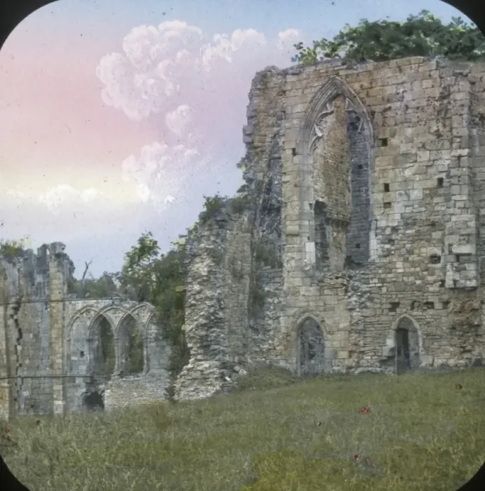 Framed Print : Easby Abbey, Exterior view of the Refectory, North Yorkshire Framed Print : Easby Abbey, Exterior view of the Refectory, North Yorkshire