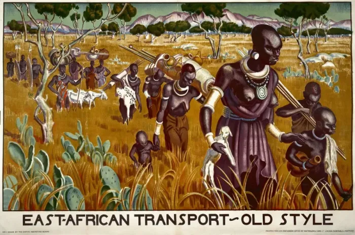 Framed Print : East Africa Transport poster Framed Print : East Africa Transport poster
