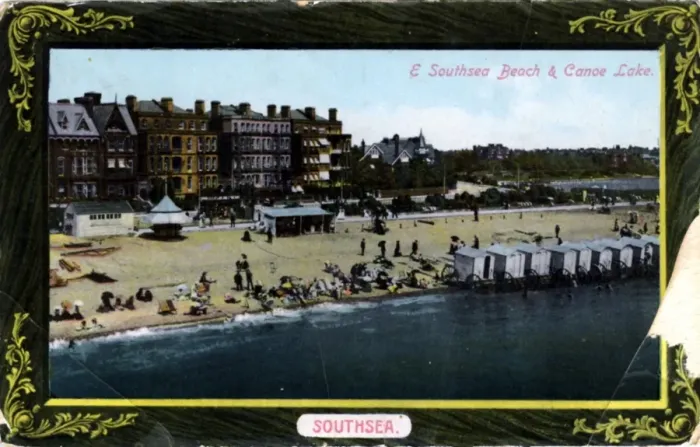 Framed Print : East Beach & Canoe Lake, Southsea, Hampshire Framed Print : East Beach & Canoe Lake, Southsea, Hampshire