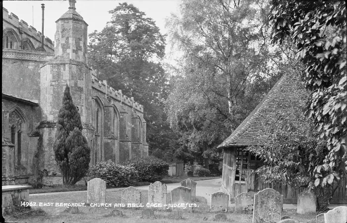 Framed Print : East Bergholt Church and Bell Cage Framed Print : East Bergholt Church and Bell Cage