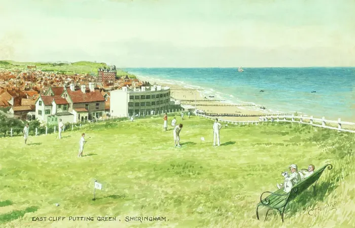 Framed Print : East Cliff Putting Green, Sheringham, Norfolk Framed Print : East Cliff Putting Green, Sheringham, Norfolk
