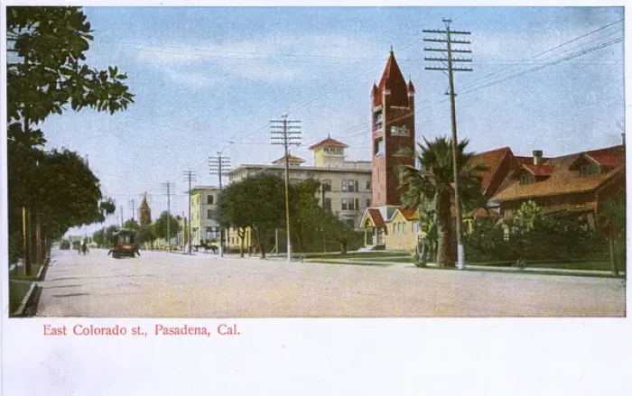 Framed Print : East Colorado Street, Pasadena, California, USA Framed Print : East Colorado Street, Pasadena, California, USA