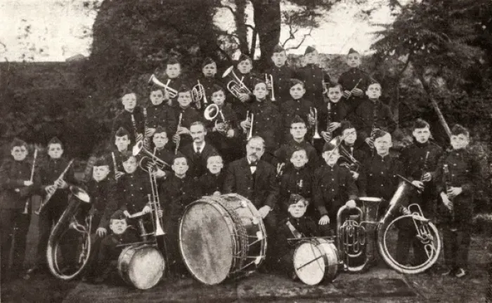 Framed Print : East London Industrial School brass band Framed Print : East London Industrial School brass band