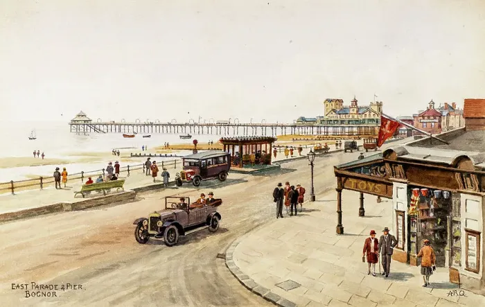 Framed Print : East Parade and Pier, Bognor Regis, Sussex Framed Print : East Parade and Pier, Bognor Regis, Sussex