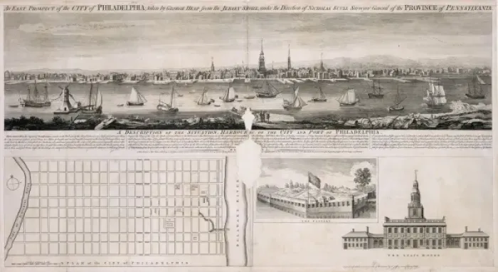 Framed Print : An east prospect of the city of Philadelphia Framed Print : An east prospect of the city of Philadelphia