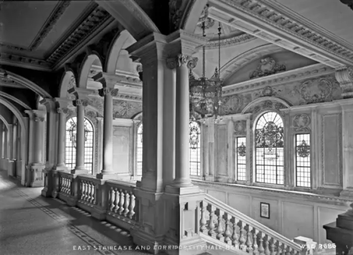 Framed Print : East Staircase and Corridor, City Hall, Belfast Framed Print : East Staircase and Corridor, City Hall, Belfast