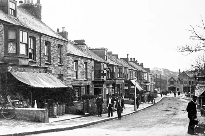 Framed Print : East Street, Newquay early 1900's Framed Print : East Street, Newquay early 1900's