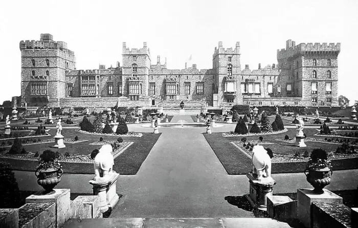 Framed Print : East Terrace, Windsor Castle, Victorian period Framed Print : East Terrace, Windsor Castle, Victorian period