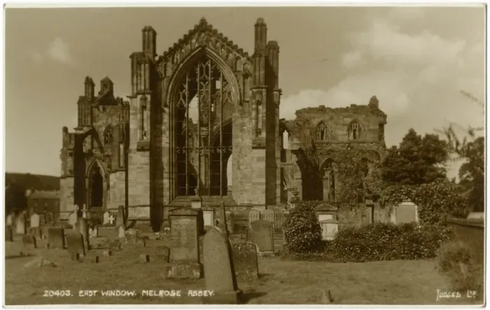 Framed Print : East window, Melrose Abbey, Scotland Framed Print : East window, Melrose Abbey, Scotland