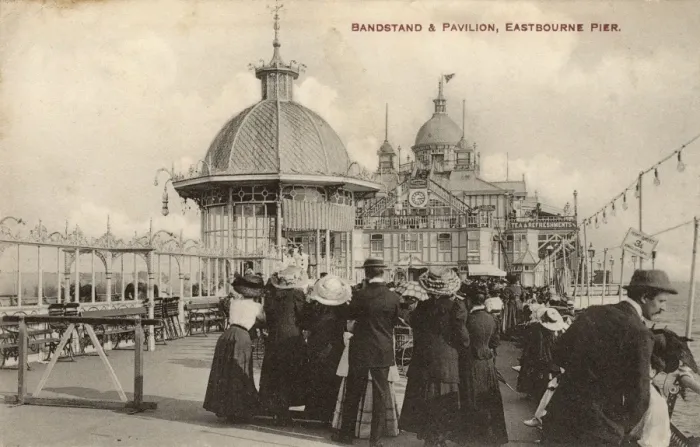 Framed Print : Eastbourne Pier, East Sussex - Bandstand and Pavilion Framed Print : Eastbourne Pier, East Sussex - Bandstand and Pavilion