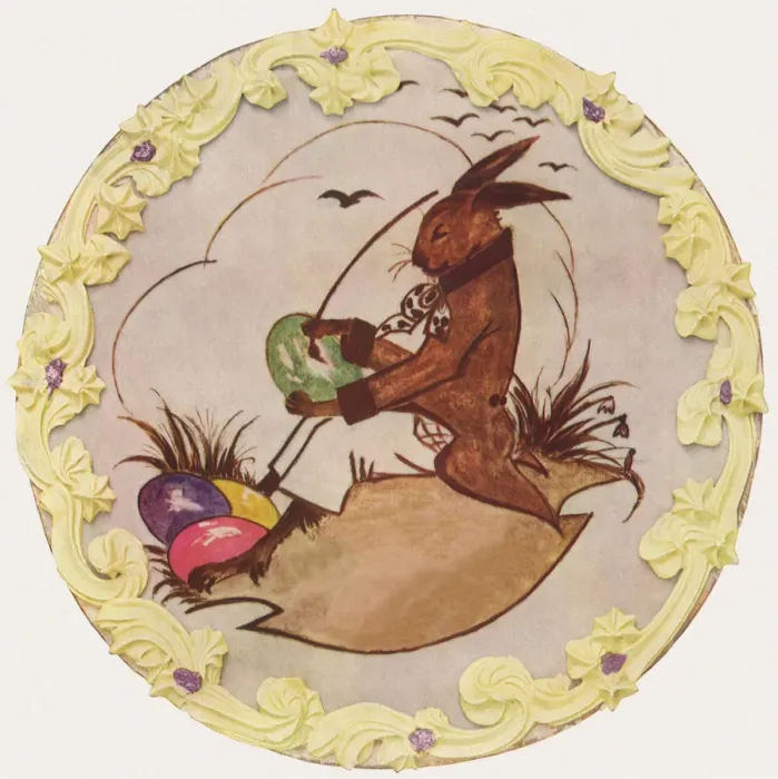Framed Print : Easter Bunny Cake Date: 1935 Framed Print : Easter Bunny Cake Date: 1935