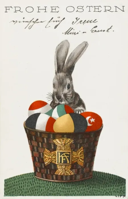 Framed Print : Easter Card - German Allies of World War One Framed Print : Easter Card - German Allies of World War One