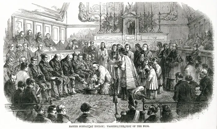 Framed Print : Easter Sunday at Toulon, France 1858 Framed Print : Easter Sunday at Toulon, France 1858