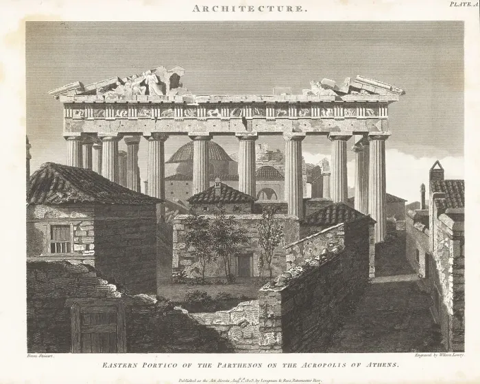 Framed Print : Eastern portico of the Parthenon on the Acropolis of Athens, Gre Framed Print : Eastern portico of the Parthenon on the Acropolis of Athens, Gre