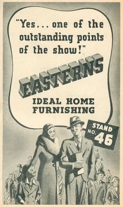 Framed Print : Easterns Ideal Home Furnishing Advertisement Framed Print : Easterns Ideal Home Furnishing Advertisement