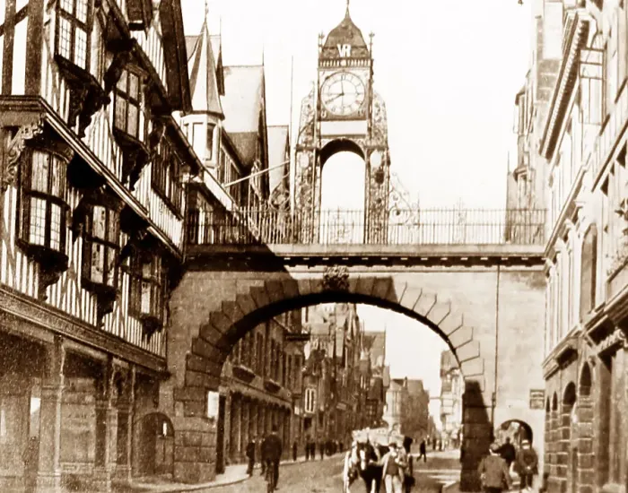 Framed Print : Eastgate, Chester, early 1900s