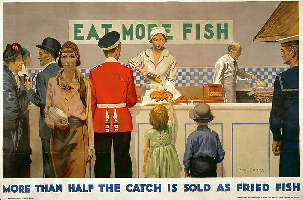 Eat more fish. Empire Marketing Board 1927-1933 poster