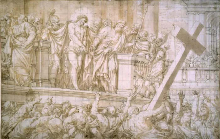 Framed Print : Ecce Homo. Unknown 17th century Framed Print : Ecce Homo. Unknown 17th century