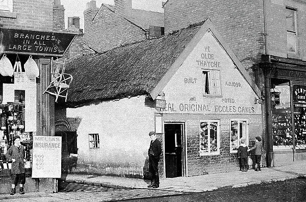 Eccles Old Thatched Cottage Eccles Cakes early 1900s