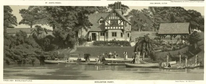 Framed Print : Eccleston Ferry, Chester Framed Print : Eccleston Ferry, Chester