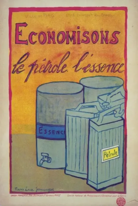Framed Print : Economisons le petrole, l essence Framed Print : Economisons le petrole, l essence