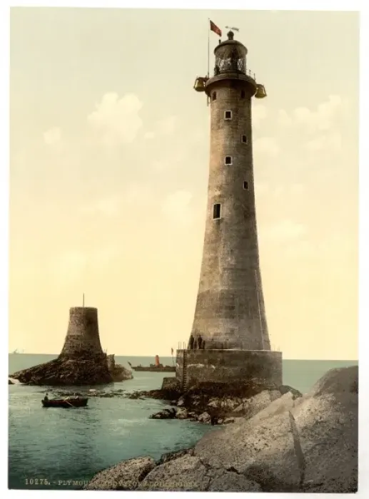 Framed Print : Eddystone Lighthouse, Plymouth, England Framed Print : Eddystone Lighthouse, Plymouth, England