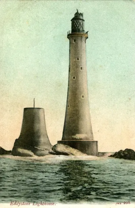 Framed Print : Eddystone Lighthouse, Rame, Cornwall Framed Print : Eddystone Lighthouse, Rame, Cornwall