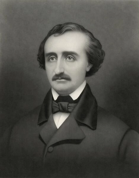 Edgar Allan Poe, head-and-shoulders portrait, facing front