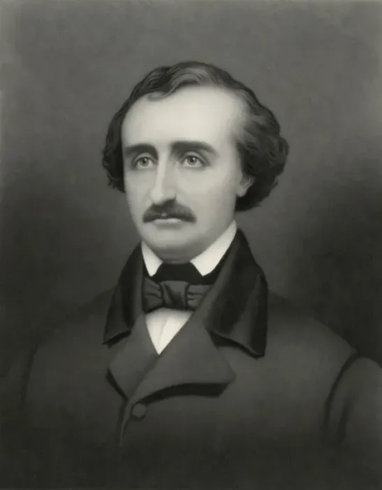 Framed Print : Edgar Allan Poe, head-and-shoulders portrait, facing front Framed Print : Edgar Allan Poe, head-and-shoulders portrait, facing front