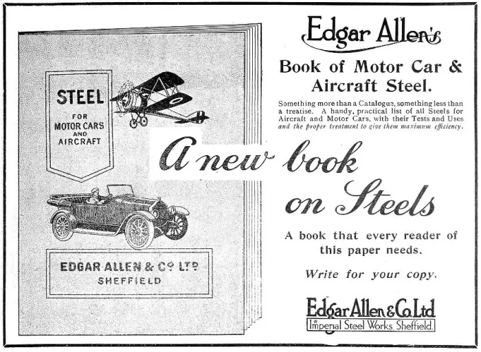 Framed Print : Edgar Allen & Co - Steels For Aircraft Framed Print : Edgar Allen & Co - Steels For Aircraft
