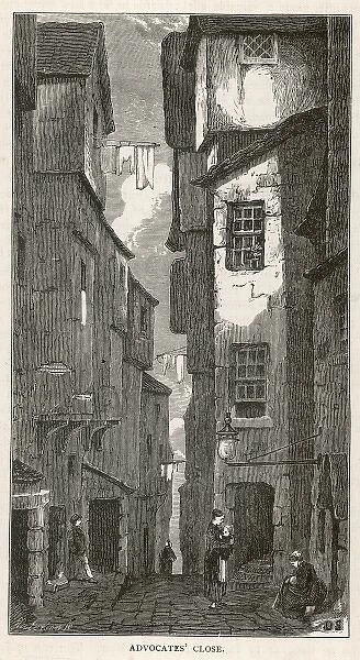 EDINBURGH. A narrow, steep close, believed to date