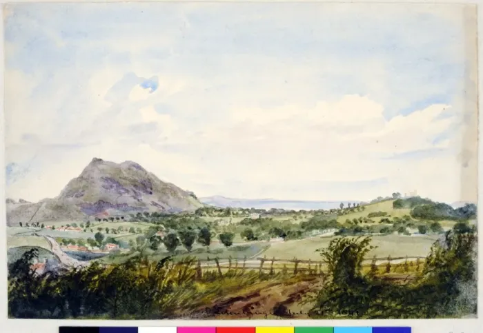Framed Print : Edinburgh Arthurs Seat and Craigmillar Castle Framed Print : Edinburgh Arthurs Seat and Craigmillar Castle