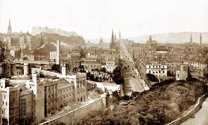 Framed Print : Edinburgh from Calton Hill Victorian period Framed Print : Edinburgh from Calton Hill Victorian period
