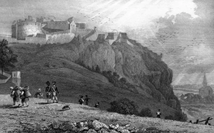 Framed Print : Edinburgh Castle / 1829 Framed Print : Edinburgh Castle / 1829