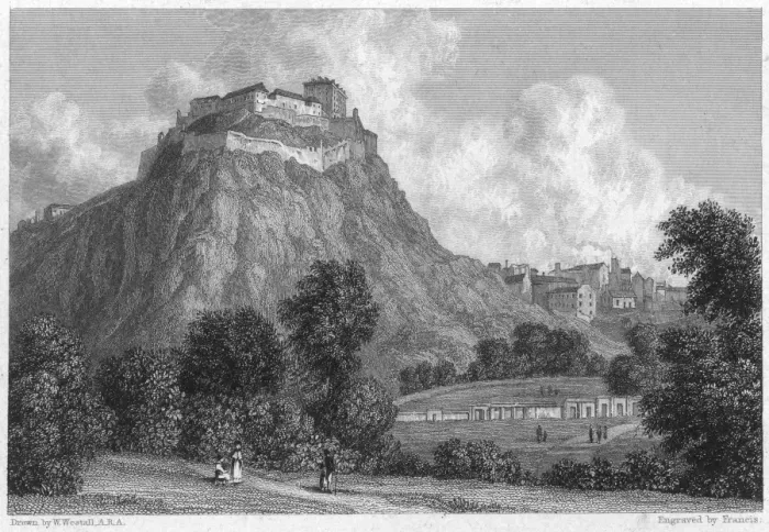 Framed Print : Edinburgh Castle / 1830 Framed Print : Edinburgh Castle / 1830