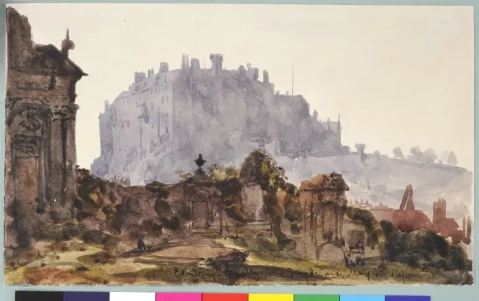 Framed Print : Edinburgh Castle from Greyfriars Framed Print : Edinburgh Castle from Greyfriars