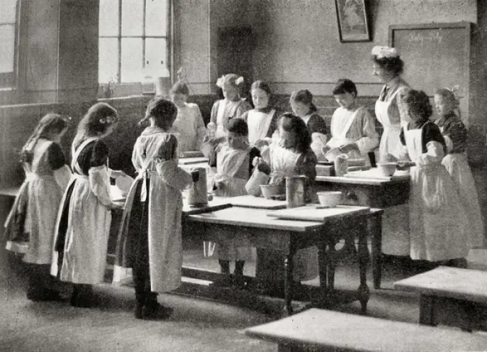 Framed Print : Edinburgh Day Industrial School - Cookery Framed Print : Edinburgh Day Industrial School - Cookery