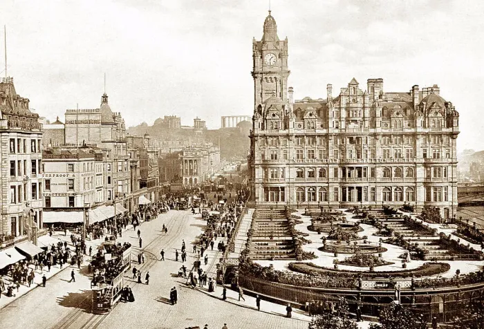 Framed Print : Edinburgh Princes Street early 1900s Framed Print : Edinburgh Princes Street early 1900s