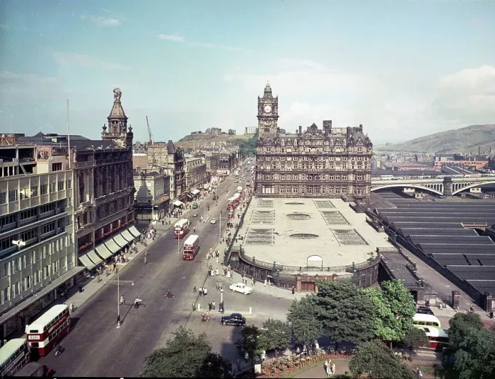 Framed Print : Edinburgh - Princes Street from the Scott Memorial Framed Print : Edinburgh - Princes Street from the Scott Memorial