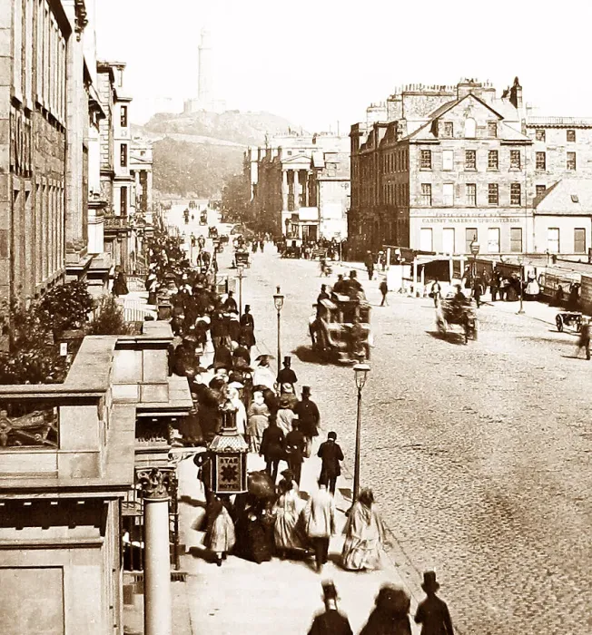 Framed Print : Edinburgh, Princes Street, Victorian period Framed Print : Edinburgh, Princes Street, Victorian period