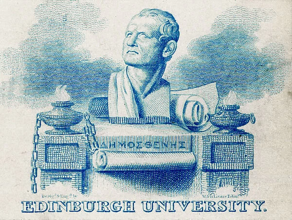 Edinburgh University, bust of Demosthenes