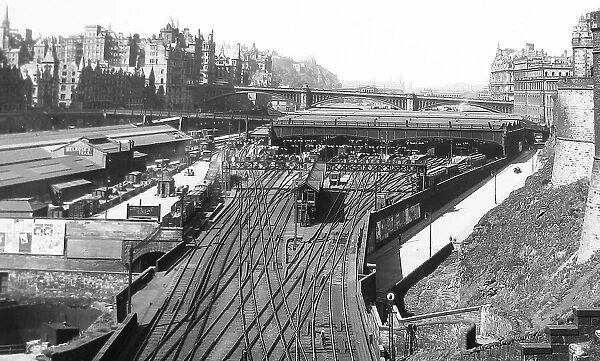 Edinburgh Waverley Station Victorian period