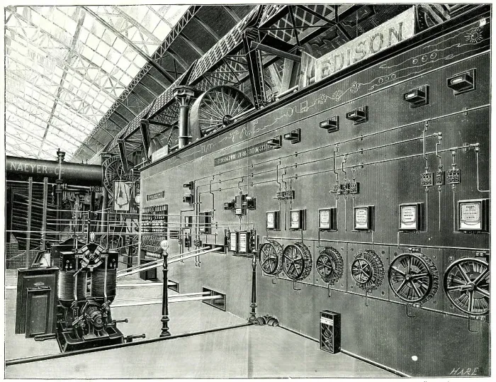 Framed Print : Edison Electric Lighting, Paris Exhibition of 1889 Framed Print : Edison Electric Lighting, Paris Exhibition of 1889