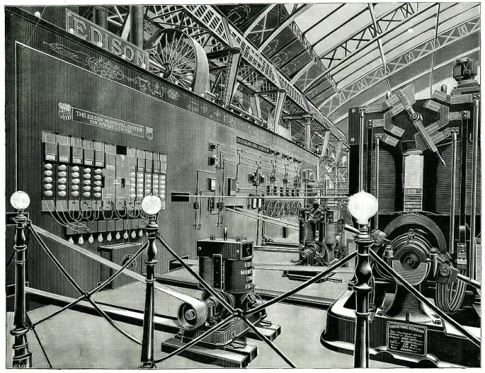Framed Print : Edison Electric Lighting, Paris Exhibition of 1889 Framed Print : Edison Electric Lighting, Paris Exhibition of 1889