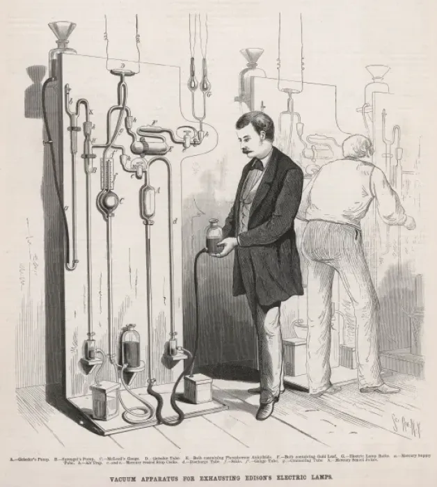 Framed Print : Edison Lamp Factory Framed Print : Edison Lamp Factory