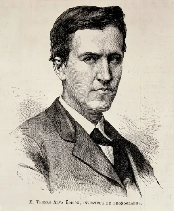Framed Print : EDISON, Thomas Alva (1847-1931). United States Framed Print : EDISON, Thomas Alva (1847-1931). United States
