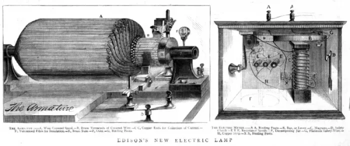 Framed Print : Edisons electric lamp Framed Print : Edisons electric lamp