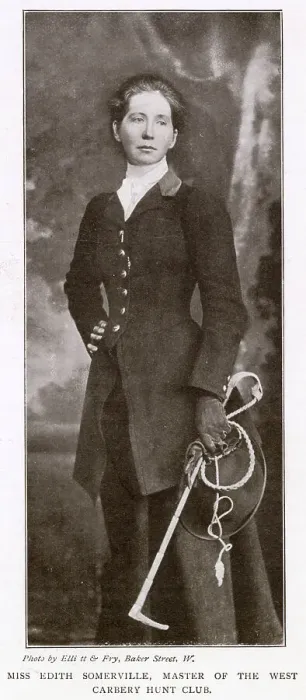 Framed Print : EDITH ANNA OENONE SOMERVILLE (1858 - 1949), Irish novelist pictured in her hunting habit. Date: 1904 Framed Print : EDITH ANNA OENONE SOMERVILLE (1858 - 1949), Irish novelist pictured in her hunting habit. Date: 1904