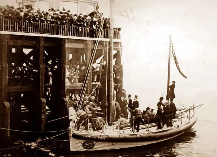 Framed Print : The Edith and Annie lifeboat, Southport, Victorian period Framed Print : The Edith and Annie lifeboat, Southport, Victorian period