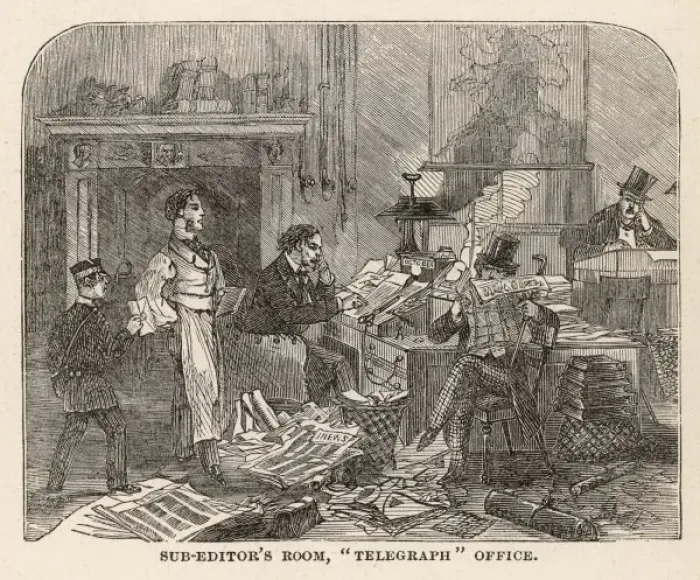 Framed Print : EDITING, TELEGRAPH Framed Print : EDITING, TELEGRAPH